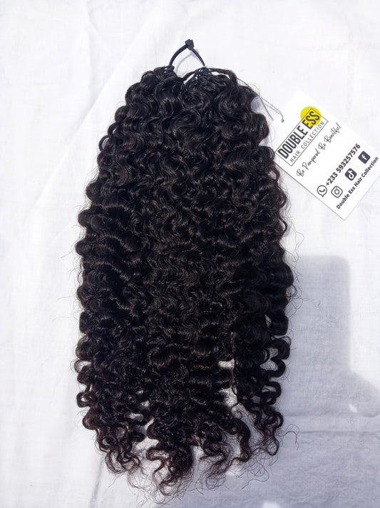 HUMAN HAIR FEATHER CROCHET F.A WISPY CURL