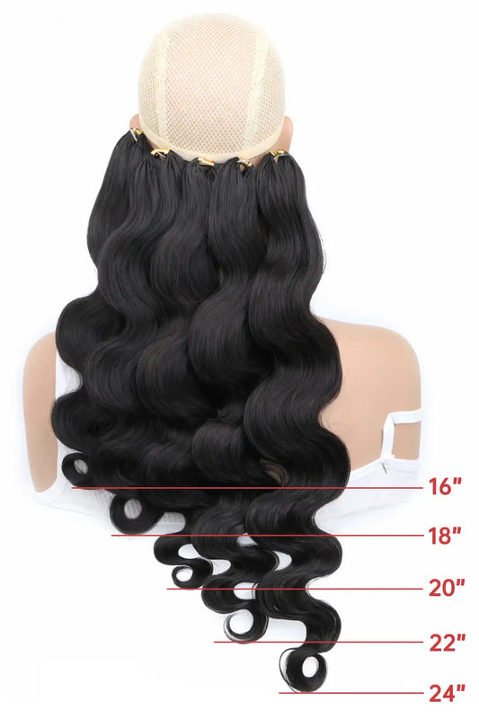 HUMAN HAIR FEATHER CROCHET BODYWAVE